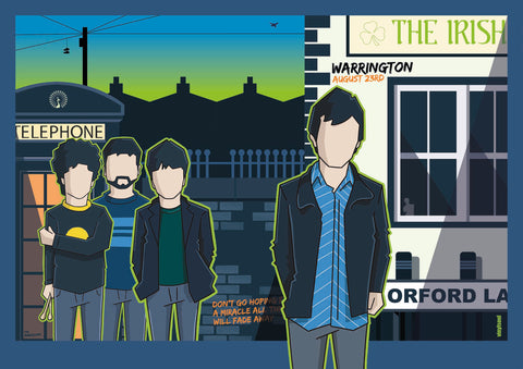 Signed Bluetones A2 Poster